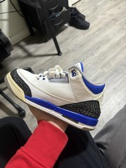 Retro 3 Racer Blue Size 7y with Flaws