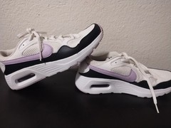 Nike Air Max SC Kids 6.5Y White/Purple/Black Low Top Sneakers CZ5358-107