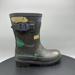 Joules Welly Dinosaur Mid-Height Rubber Rain Boot Boy’s 10 Navy Blue