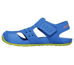 Skechers Unisex Kids‘ Side Wave Sandal Blue/Lime – 92330L/BLLM, Blue/Lime