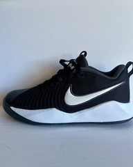 Size 5 Youth- Nike Team Hustle Quick 2 Low Athletic Shoes Black/White