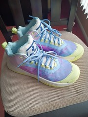 Moolah Press Break V2 Yellow/Purple Basketball Shoes Size 7Y Brand New No Box