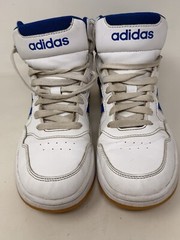 Adidas Post Move Mid Top Cloudfom White & Blue Basketball Shoes Sz 5 Big Kids