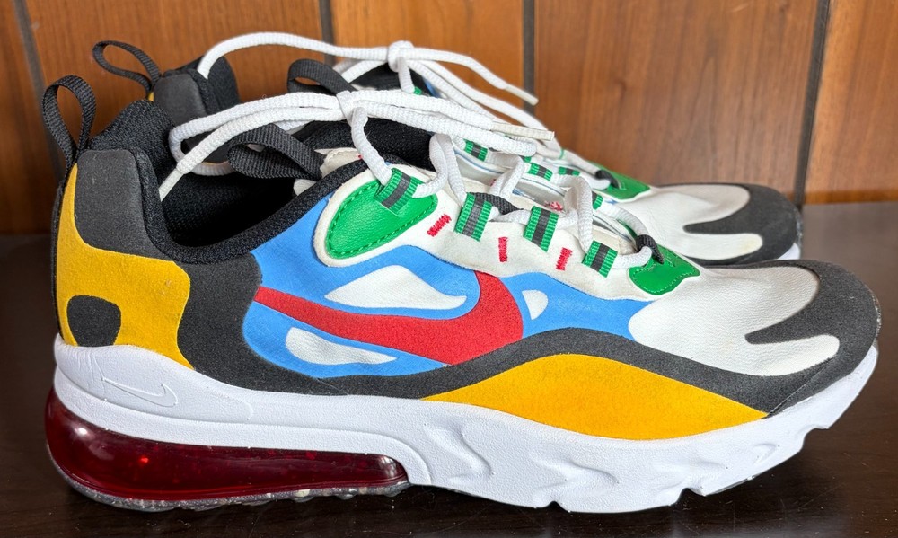 Nike Air Max 270 React Multi-Color Sneaker RARE Sz 7Y or 8.5 Women’s – VGC+