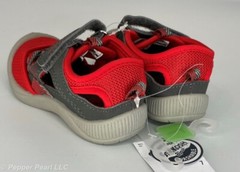 OshKosh B’gosh Toddler size 7 Red and Gray Sandals FREE SHIPPING