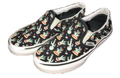 VANS Kids Off the Wall SLIP-ON Shoe Cactus Size 1 beach travel cruise lake camp