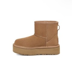 UGG Kids Classic Mini Platform in Chestnut 1143700K-CHE