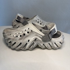 Crocs Echo Marbled Clog Slip On Shoes Sandals Kids Size J5