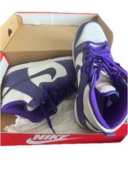 Nike Dunk High Electro Purple – Navy Basketball Sneakers DH9751-100 Size 7Y