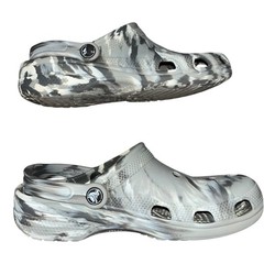 Crocs Classic 6 Marbled Clogs Grey/White Swirl Unisex Slip On Comfort Shoes