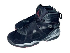 Air Jordan 8 Retro GS Bred Black-Gym Red-Black-Wolf Grey 305368-022 size 7Y