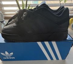 adidas Drop Step Low IG1053 Black Sneakers Unisex Kids 7Y Leather Low Top