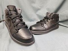 Air Jordan 1 Mid PS ‚Black Dark Grey‘ 2016 Black Grey Size 2.5Y NEW NO BOX!