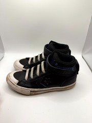 Converse Pro Blaze Strap 666049C Unisex Kids 1 Sneaker Black Blue Leather Shoes