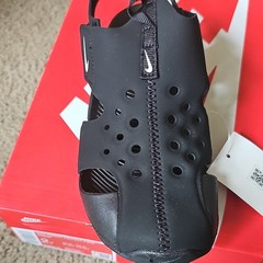 Nike Sunray Protect Black Sandals Kids 5C Hook & Loop Synthetic Unisex