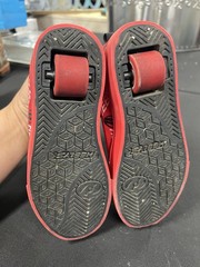 Heelys Pro 20 Prints Logo Wheeled Shoes Sneakers Red Sz 1 (YOUTH)