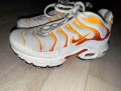 Nike Air Max TN Plus White Sunburn Shoes Kids 12c Fast Shipping