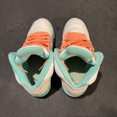 Nike Air Jordan 5 Retro Shoes Youth Size 7Y White Light Aqua Pink GS 440892-100