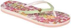 Roxy Girl’s Pebbles Sandal – White / Green – New