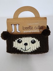 NEW Bootie Cuties Choose Brown Bear/Panda Bear Animal KIDS Boot Cuffs 2 3 4 5 6