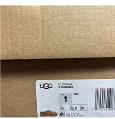 UGG Kids Tasman II Chestnut Slipper Shoe With 100% Authentic 1019066K Size 35-38