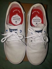 Sperry Top-Sider Bodie Machine Washable White Boy’s Shoes Size 1M NIB