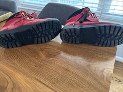 TIMBERLAND JUNIORS 6 IN FIELD BOOTS RED A2JMY. Size 7
