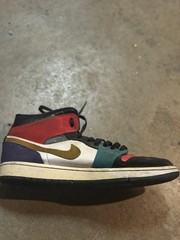 Jordan Air Jordan High Top Multicolor Athletic Shoes Kids US Size 13 Leather