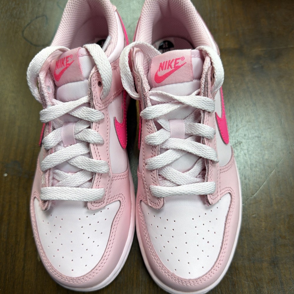 *NEW* Pre-School Kids Nike Dunk Low (PS) / PINK FOAM (DH9756-600) Sz 2Y No Lid.