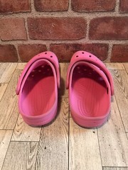 Crocs Junior 4 Pink Mules Slip-on Lightweight Comfort Shoes