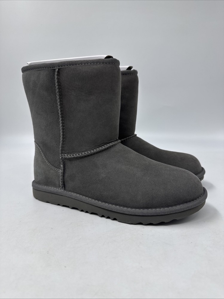 UGG Classic II Sheepskin Kids Grey Boot #1017703K Size 6