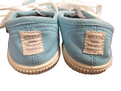 Keen Blue 100% vulcanized footwear rubber canvas tennis shoes size 8 US / 25 EU