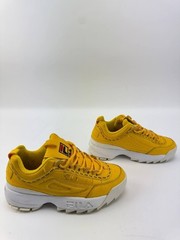 Fila Disruptor 2 Premium Repeat K ‚Canary Yellow‘ 3FM00406-743 Kids Shoes Sz 7