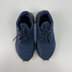 Salomon Alphacross Blast Junior Waterproof Trail Running Blue Shoes Size 13K