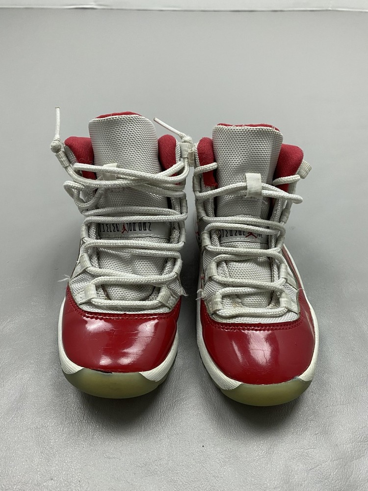 Jordan Air Jordan 11 Retro Shoes Kids Size 13C Red White Basketball 378039-116