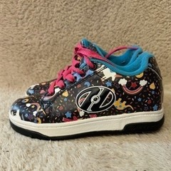 Heelys Split Kids Roller Shoes Black Unicorn Dinosaur Rainbow HES10387 Size 1Y