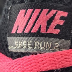 Nike Youth 5.5Y Black Pink Teal Free Run 2 443742-007 Running Shoes