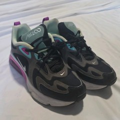 Nike Air Max 200 GS Running Sneakers Youth Size 6Y Black Pink Teal