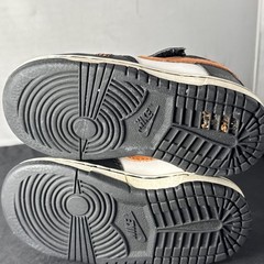 Rare Nike Dunk Low White Orange Black HALLOWEEN 304846-182 Toddler Size 6C