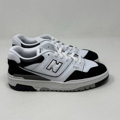 New Balance 550 Sneakers Shoes Big Boys Kids Size 7 White Black Leather Suede