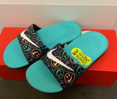 Nike Kawa Slide GS PS Solar Soft Sandal Hyper Jade Kids 819358 009 New Sz 12c