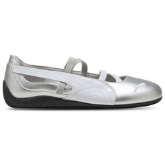 PUMA Speedcat Ballet Metallic Silver White 40613301 GS SZ 4Y-7Y Girls Womens New