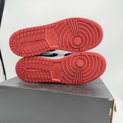 Worn 1x Nike Air Jordan 1 Low Red 553560-612 GS Size 5.5Y