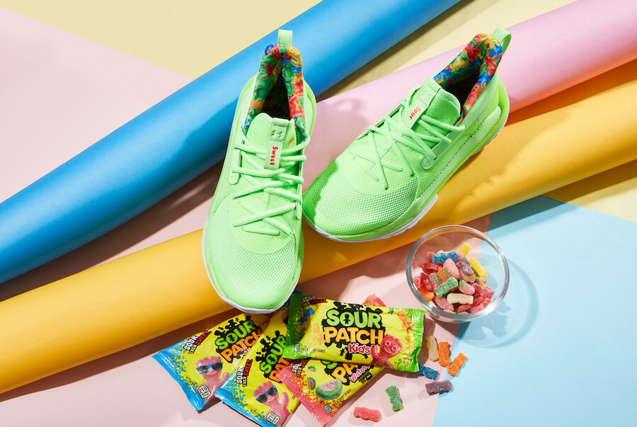 Under Armour Stephen Curry 7 Sour Patch Kids Lime Green 3022113 302 GS Size 3.5Y