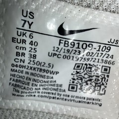Nike Dunk Low GS Phantom Mint Foam Green White Youth Size 7Y GUC