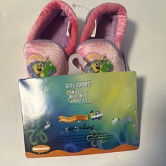 SpongeBob SquarePants Kids Slip-On Slippers US 11.5 Pink/Purple Vintage 2003