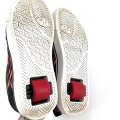 HEELYS PRO 20 PRINTS Black Red Flames Youth 4