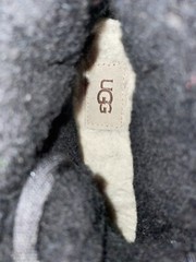 Ugg Neumel II Youth Size 3 Black Ankle Boots Lace-Up Sheepskin Insole