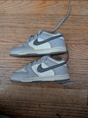 Nike Dunk Low Summit White/Light Carbon TD Toddler Size 11C Shoes (FB9108-101)