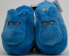 Just Born Peeps Child Kids Blue Bunny Rabbit Soft Slippers Size Medium NWT
